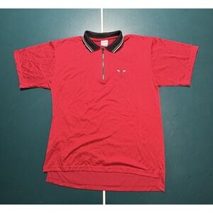 Vintage 90s Chicago Bulls Warm Up‎ Quarter Zip Shirt Size Medium Made In USA